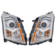 Halogen Headlight Set For 10-13 Cadillac SRX not For Vehicles with HID Headlight