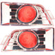 Fog Light Trim Set For 2007-2010 Ford Edge Left & Right w/ Fog Light Hole 2Pc