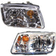 Headlight Set For 2002 2003 2004 2005 Volkswagen Jetta Left and Right 2Pc