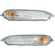 Turn Signal Light Set For 16-18 Honda Pilot with Parking Light with Bulb Front