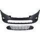 Bumper Cover Kit For 2010-2012 Ford Fusion with Bumper Grille CAPA Front