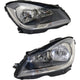 Headlight Set For 2012-2015 Mercedes Benz C250 C350 C63 AMG Left and Right CAPA