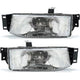 Driver and Passenger Side Headlights For Ford Escort 1991-1996 Halogen w/ Bulb/s