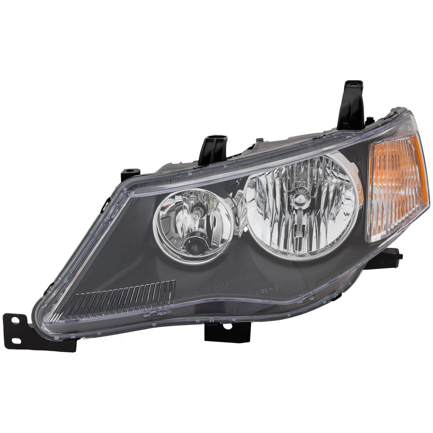 Headlight Set For 2007-2009 Mitsubishi Outlander Left and Right With Bulb 2Pc
