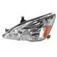 Driver Side Headlight For Honda Accord 2003-2007 Halogen with Bulb(s)