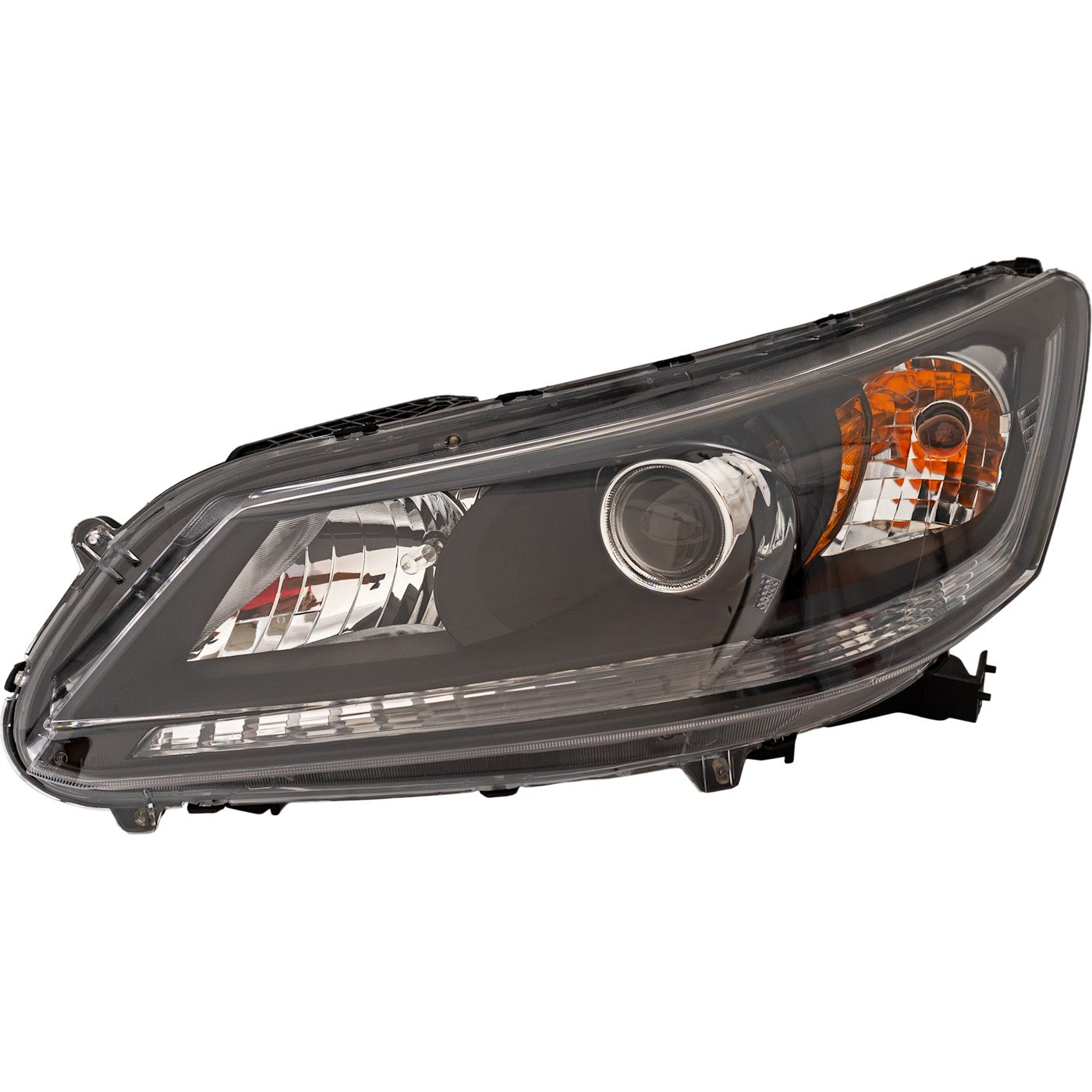 Driver Side Headlight For Honda Accord 2013-2015 Sedan 4 Cyl Halogen w/ Bulb(s)
