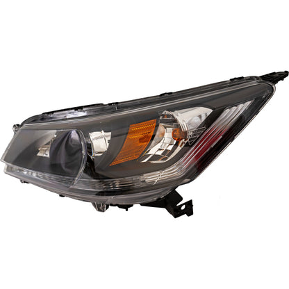 Driver Side Headlight For Honda Accord 2013-2015 Sedan 4 Cyl Halogen w/ Bulb(s)
