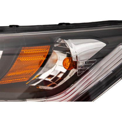 Driver Side Headlight For Honda Accord 2013-2015 Sedan 4 Cyl Halogen w/ Bulb(s)