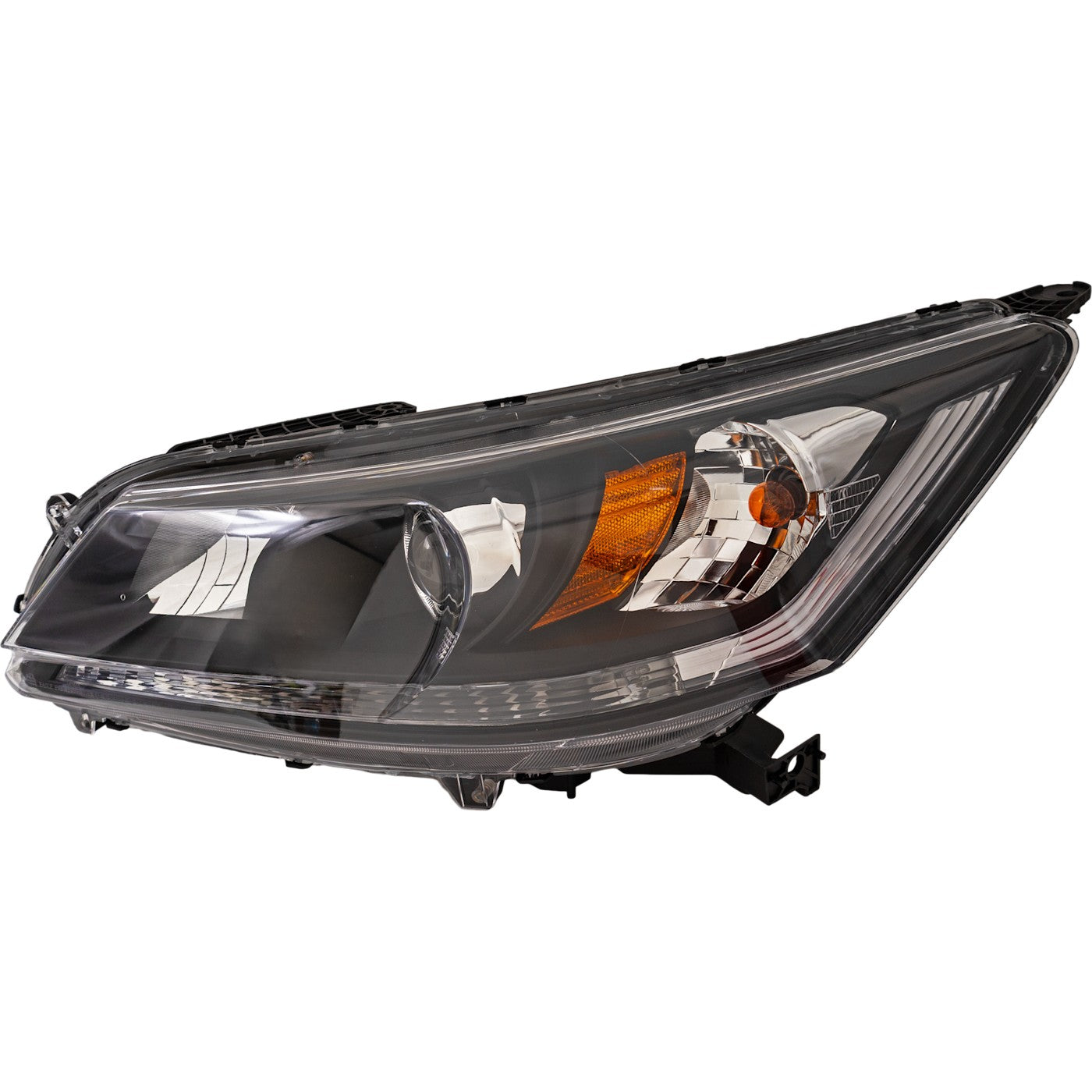 Driver Side Headlight For Honda Accord 2013-2015 Sedan 4 Cyl Halogen w/ Bulb(s)