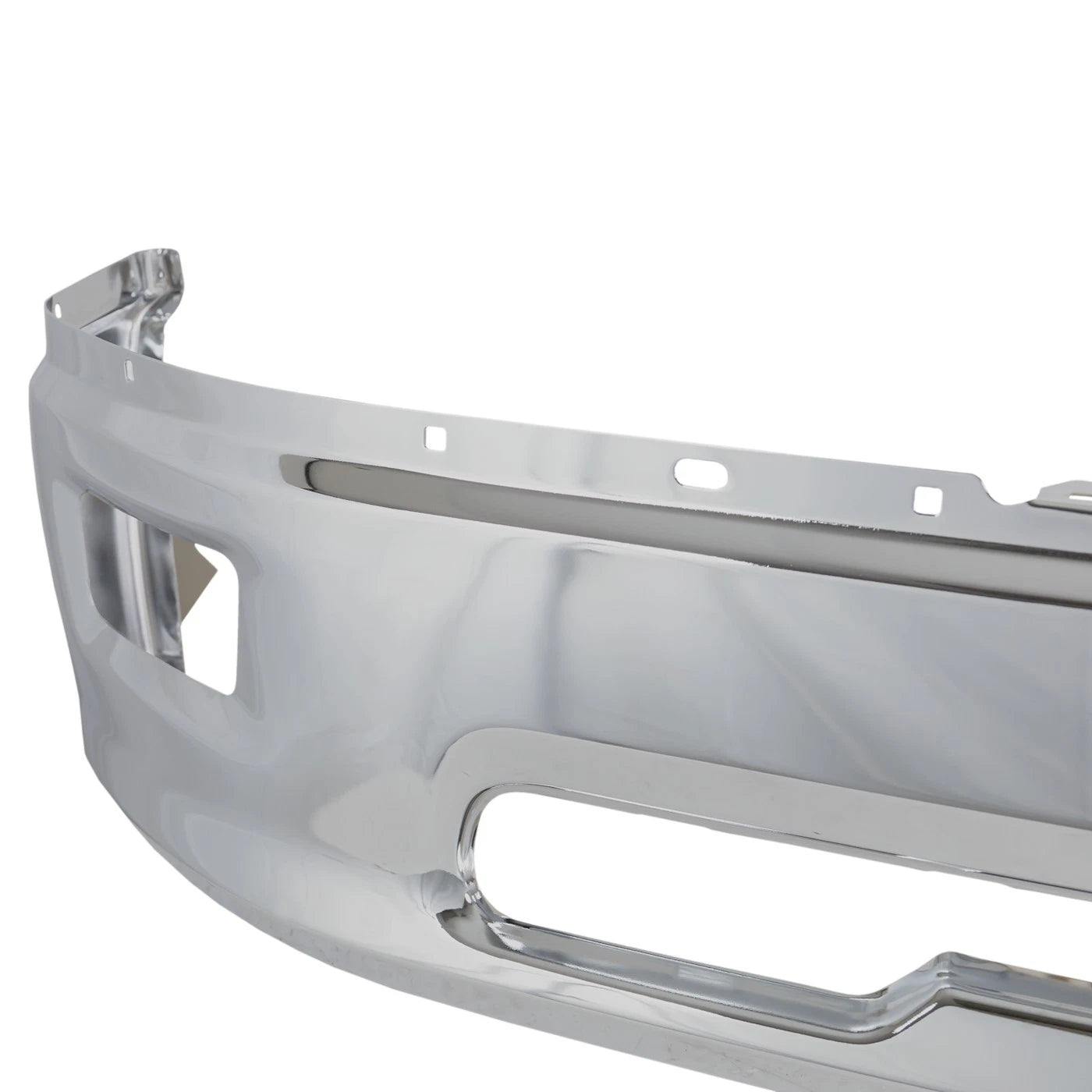 1-Piece Front Bumper For Ram 1500 2011-2012 w/ Fog Lamps Code MCT Chrome