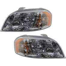 Headlights Headlamps Left and Right Pair Set For Chevy Aveo Brand Sedan