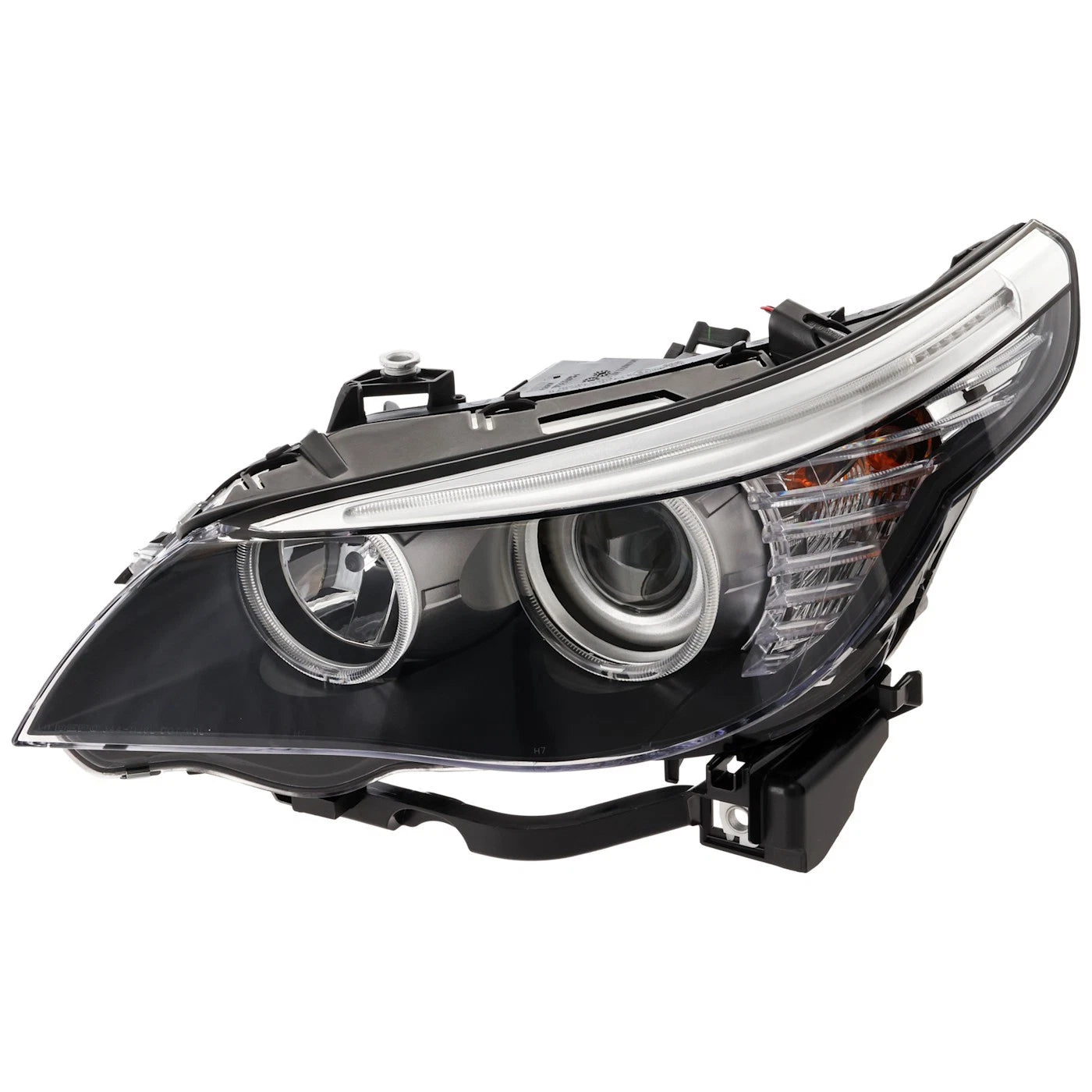 Driver and Passenger Headlight For BMW 528i 2008-2010 Base Halogen with Bulb(s)