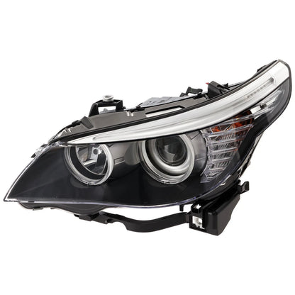 Driver and Passenger Headlight For BMW 528i 2008-2010 Base Halogen with Bulb(s)