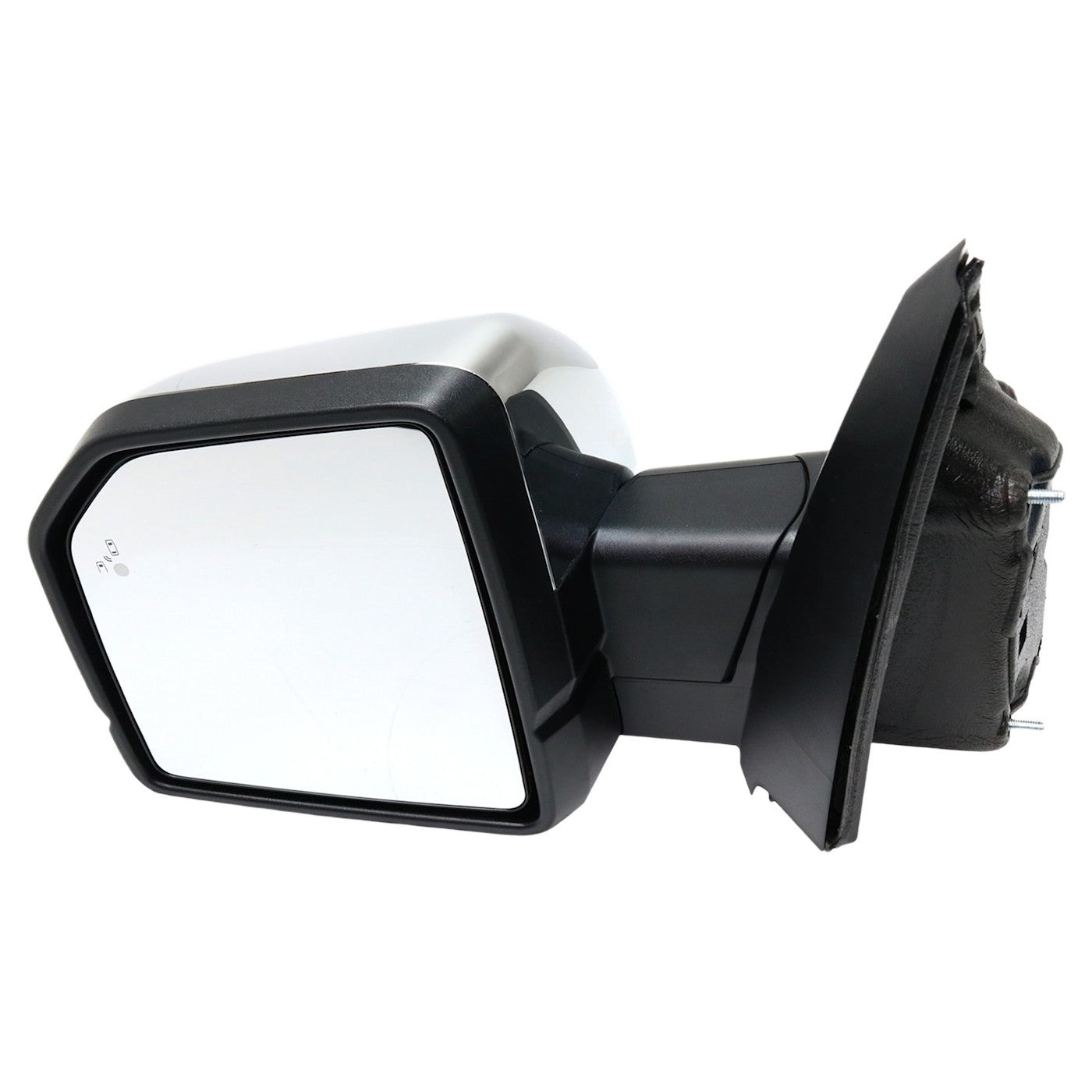 Driver Side Mirror Power Fold For 2015-2017 Ford F-150 Chrome Heated FO1320528