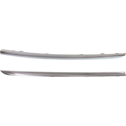 Bumper Trim For 2011-2012 BMW 740Li 2009-2012 750Li Set of 2 Front Left & Right