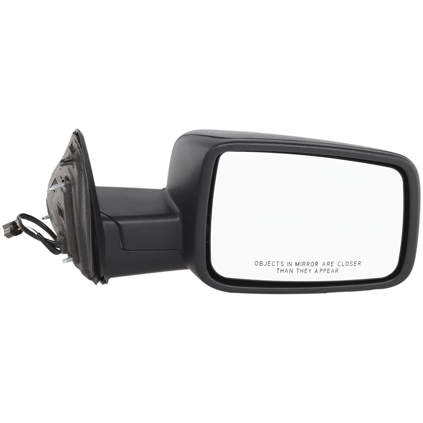Mirror For 2013-2022 Ram 1500 2500 3500 Manual Folding Right Textured Black