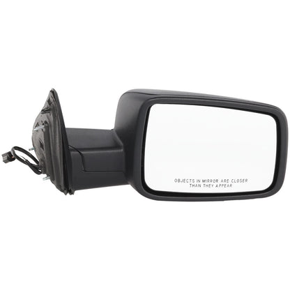 Mirror For 2013-2022 Ram 1500 2500 3500 Manual Folding Right Textured Black