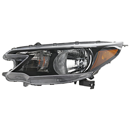 Driver Side Headlight For Honda CR-V 2012-2014 Halogen with Bulb(s)