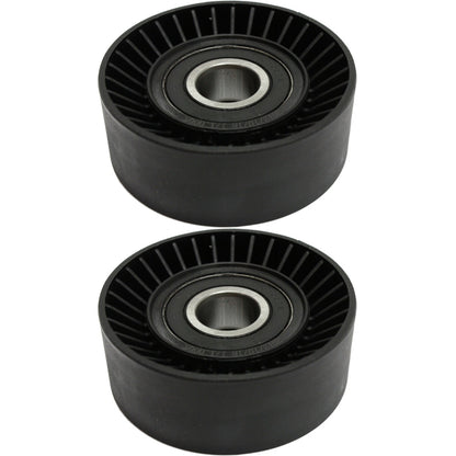 New Pack Set of 2 Accessory Belt Idler Pulleys Upper VW Ram Truck 550 750 1500