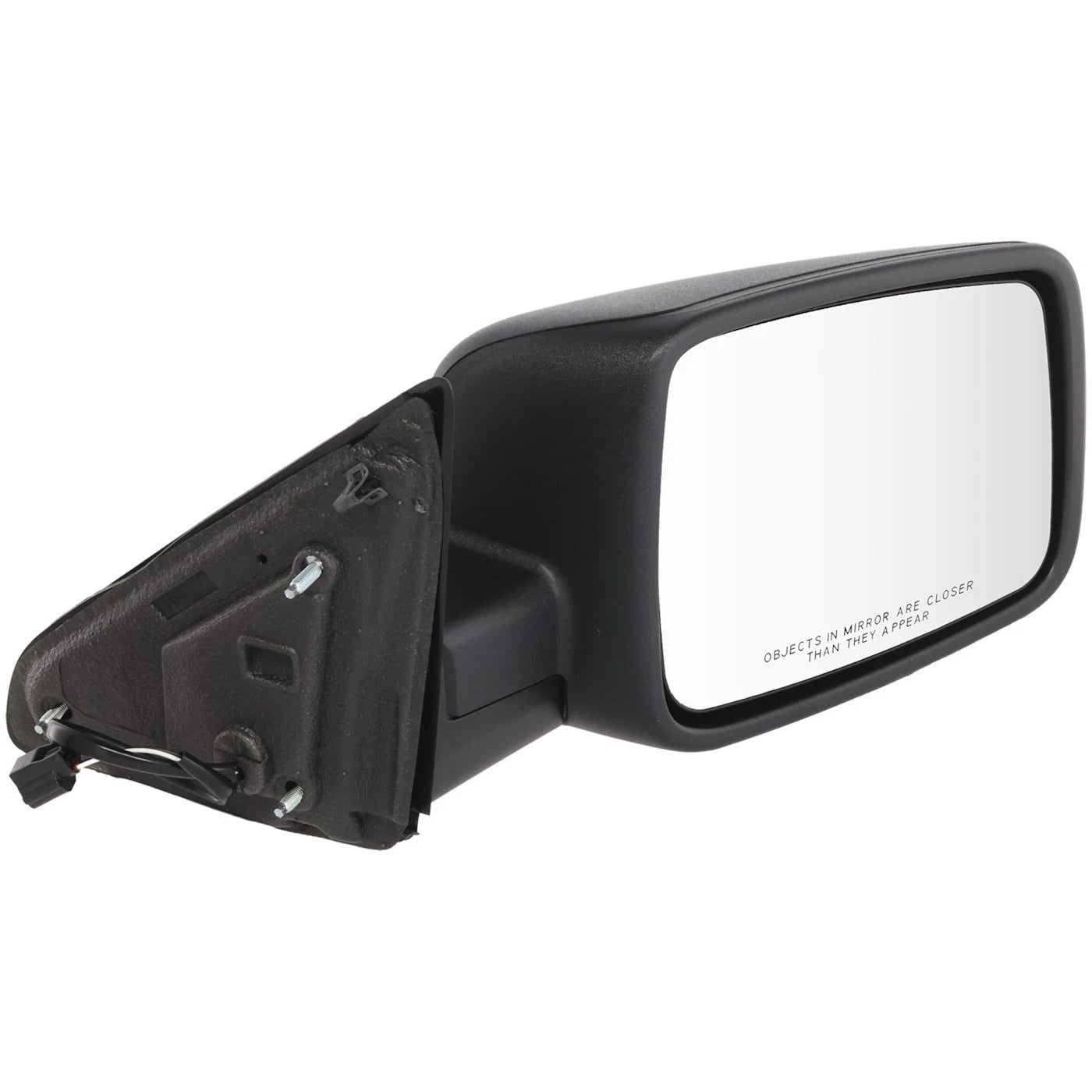Mirror For 2013-2022 Ram 1500 2500 3500 Manual Folding Right Textured Black