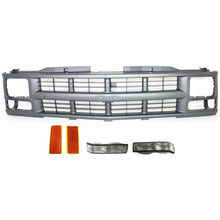 Grille Assembly Kit For 94-99 Chevy K1500 C1500 Tahoe K2500 Signal Light Front