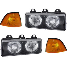 Headlight Kit For 96-98 BMW 328i 92-95 325is Left and Right 4Pc
