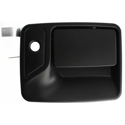 Door Handle Set For 1999-2016 Ford F-250 Super Duty Front Smooth Black 2-Pcs