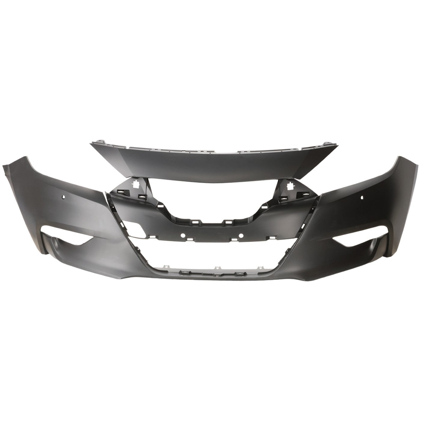 Front Bumper Cover For 16-18 Nissan Maxima Primed With Parking Aid Sensor Holes