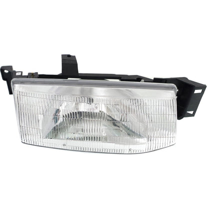 Driver and Passenger Side Headlights For Ford Escort 1991-1996 Halogen w/ Bulb/s