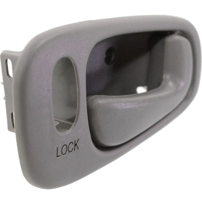 Inside Door Handle Light Gray Front Pair Set for Toyota Corolla Chevy Prizm NEW