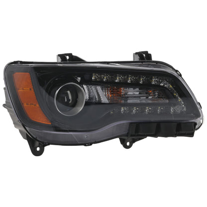Headlight For 2012 2013 2014 Chrysler 300 Right Black Bezel With Bulb