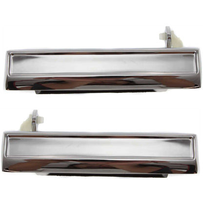 Exterior Door Handle For 82-92 Chevrolet Camaro Pontiac Firebird Set of 2 Chrome