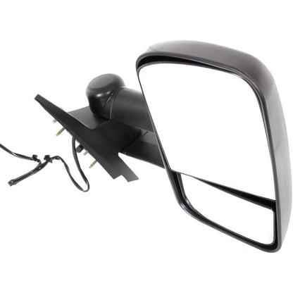 Tow Towing Mirror Power Heated Textured Black Pair Set of 2 For GM Pickup SUV