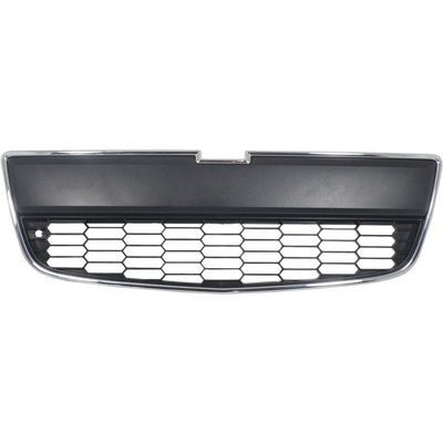 Bumper Grille For 12-16 Chevrolet Sonic Front Lower Chrome Shell Black Insert