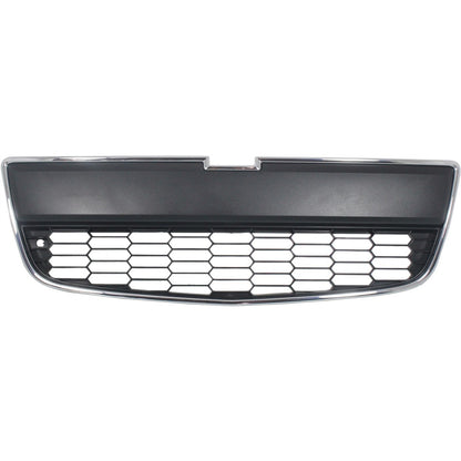 Bumper Grille For 12-16 Chevrolet Sonic Front Lower Chrome Shell Black Insert