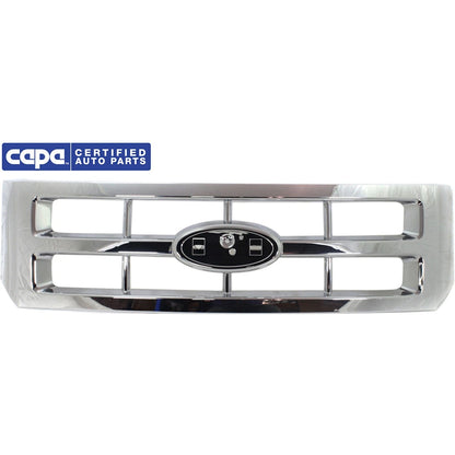 Grille For 2008-2012 Ford Escape Chrome Plastic CAPA
