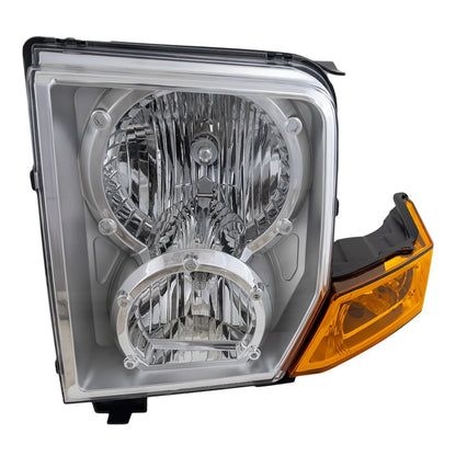 Driver Side Headlight For Jeep Commander 2006-2010 Halogen with Bulb(s)
