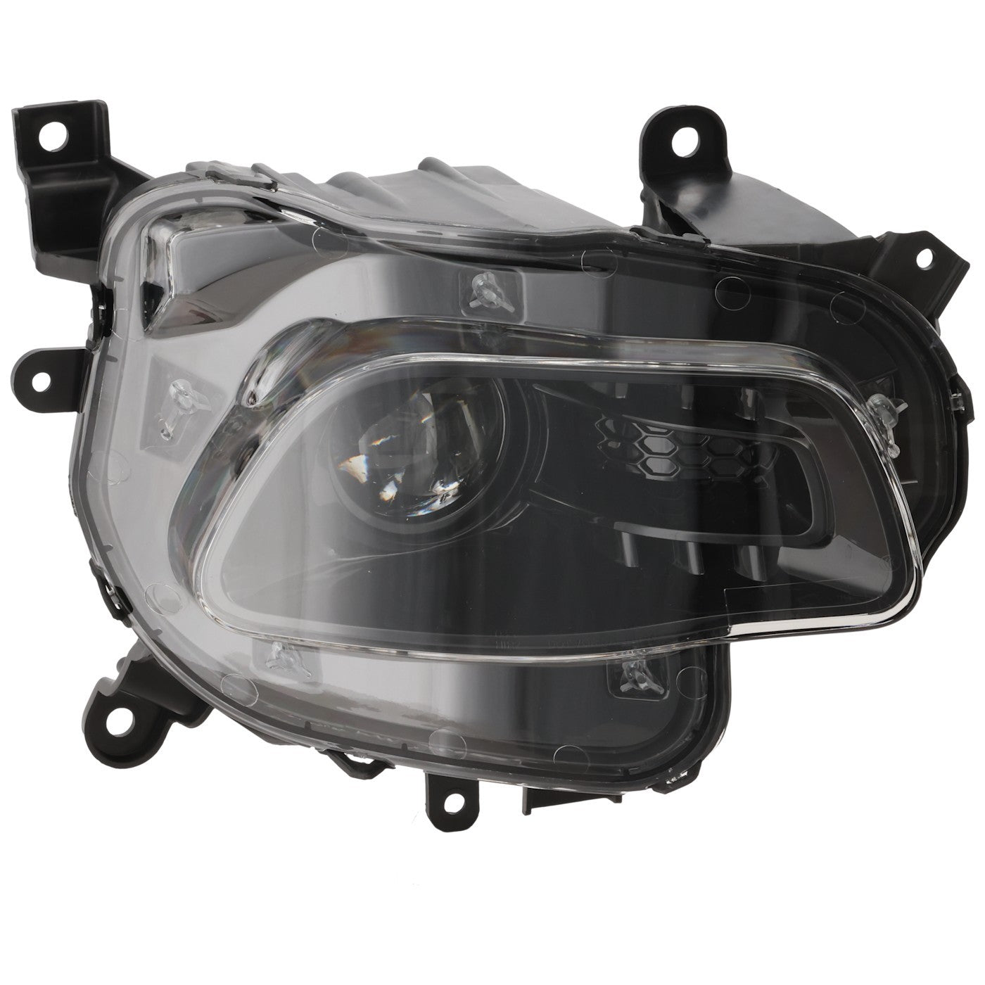 Passenger Side Headlight For Jeep Cherokee 2014-2018 Halogen with Bulb(s) Black