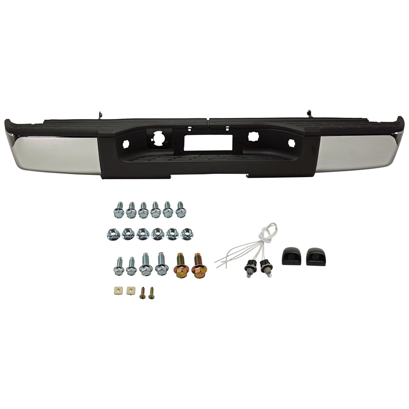 Step Bumper For Chevrolet Silverado 1500 2007-2013 Rear Chrome