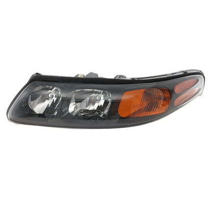 Headlight Assembly Set For 2000-2004 Pontiac Bonneville Left and Right With Bulb