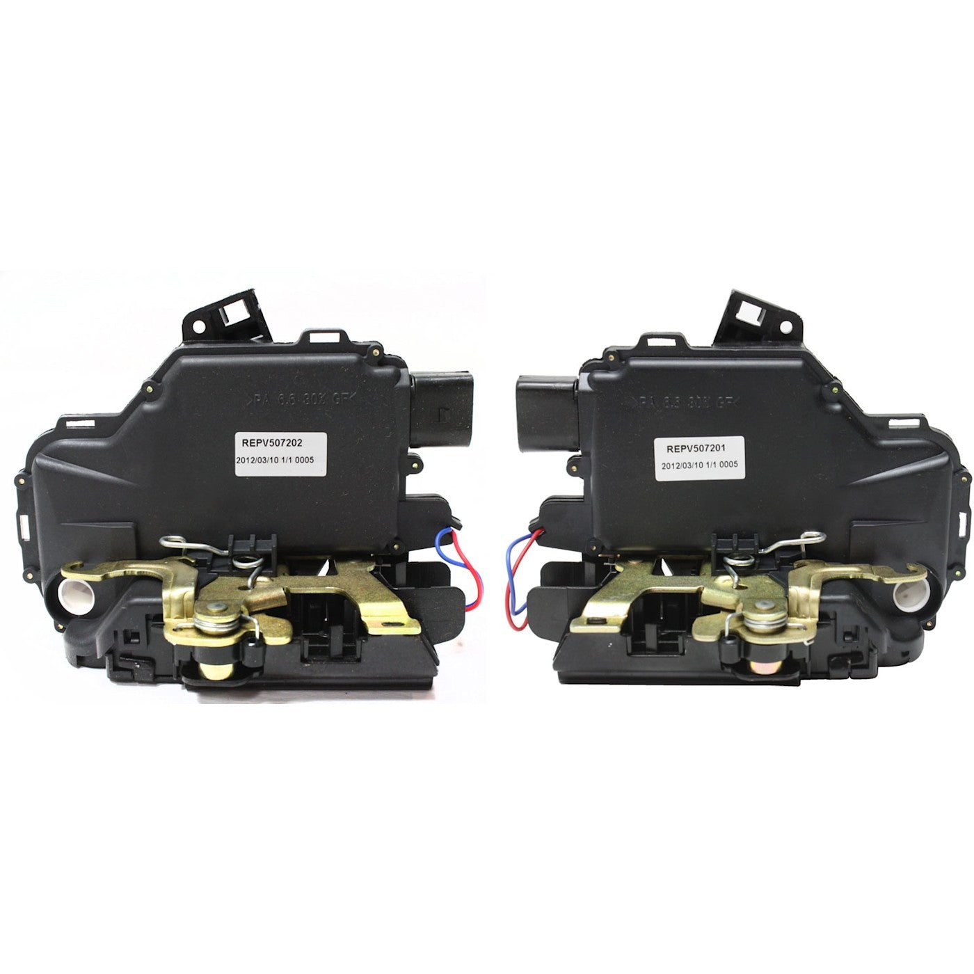 Door Lock Actuator Set For 1999-2010 Volkswagen Golf Front Left and Right Side