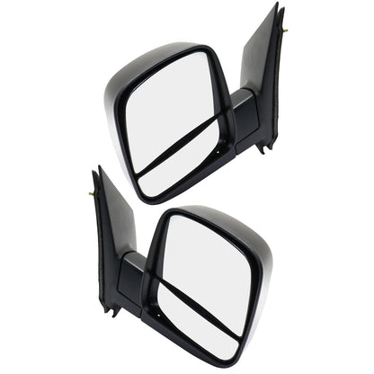 Mirrors Left & Right Pair For 03-14 Chevy Express 1500 03-21 GMC Savana Manual