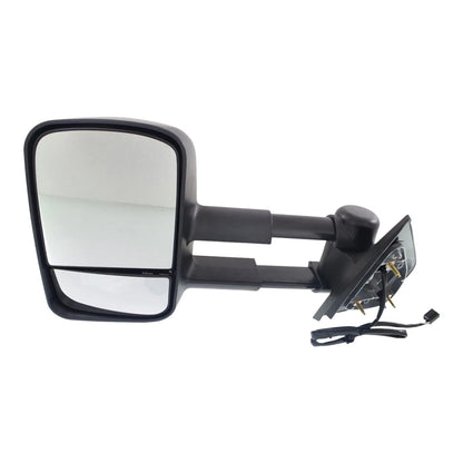 Tow Towing Mirror Power Heated Textured Black Pair Set of 2 For GM Pickup SUV