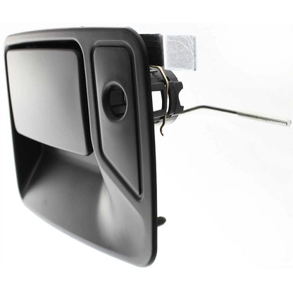 Door Handle Set For 1999-2016 Ford F-250 Super Duty Front Smooth Black 2-Pcs