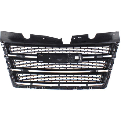Grille Assembly For 10-15 GMC Terrain Black Shell and Insert With Chrome Molding
