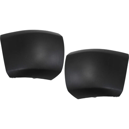Front Bumper End Set For 2007-13 Chevy Silverado 1500 Textured 15838398 15838397