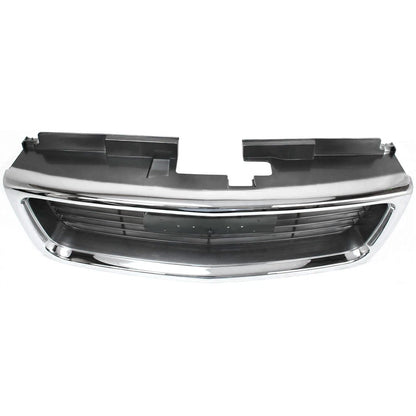 Grille For 98-2004 GMC Sonoma 98-2001 Jimmy Chrome Shell w/ Gray Insert Plastic