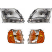 Headlights with Corner Light Set For 1997-2003 Ford F-150 97-02 Expedition 4-pcs