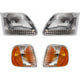 Headlights with Corner Light Set For 1997-2003 Ford F-150 97-02 Expedition 4-pcs