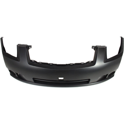 Front Bumper Cover For 2007-2009 Nissan Sentra w/ fog lamp holes Primed